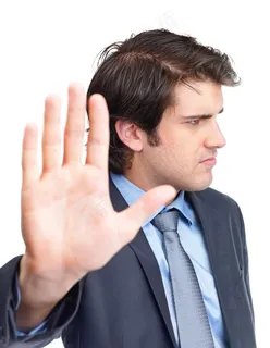 拒绝手势表情图片