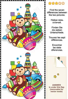 找不同图片 卡通儿童玩具