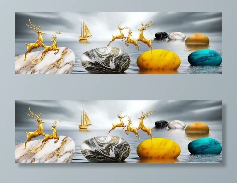 石来运转麋鹿图片(8858X2953(DPI:150))psd模版下载