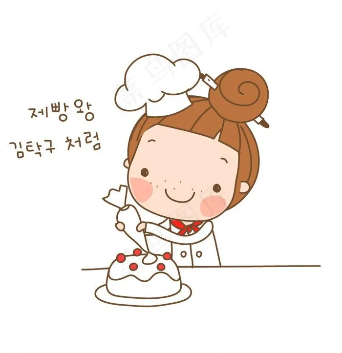 卡通儿童图片ai矢量模版下载