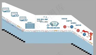 党建楼梯文化图片