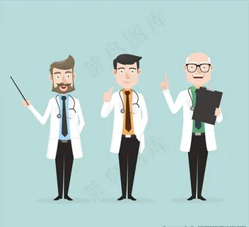卡通医生形象集合图片
