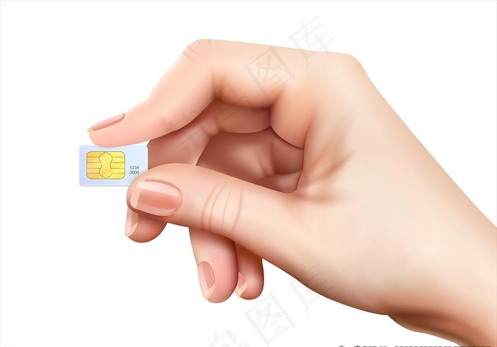 SIM卡图片ai矢量模版下载