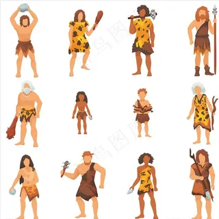 原始人图片