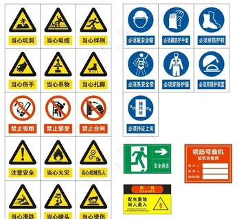 工地安全提示警示牌图片