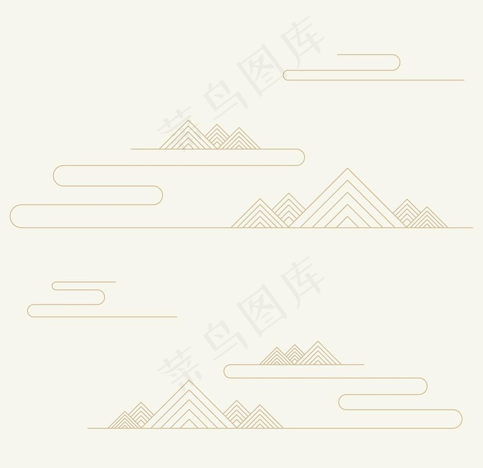 中式金色祥云图片