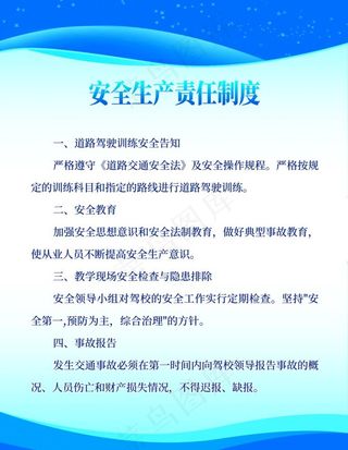 安全生产责任制度图片