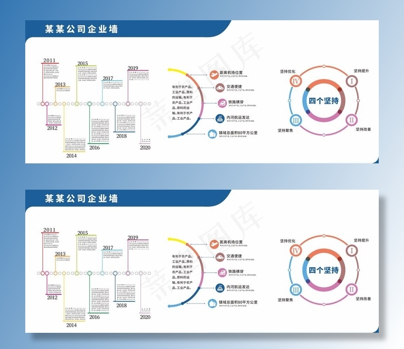 企业文化墙图片cdr矢量模版下载