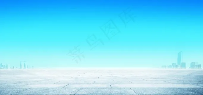 蓝天城市背景图片