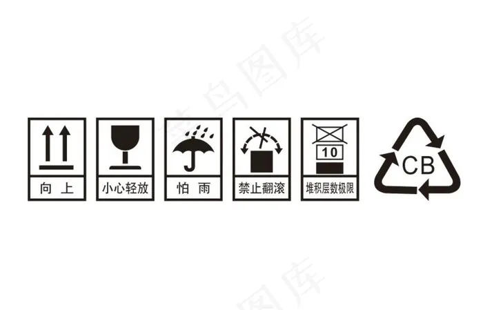 纸箱运输标识图片