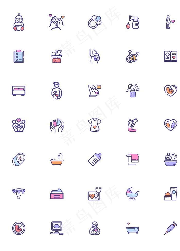 母婴标识图标图片