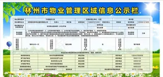 物业信息公示栏图片