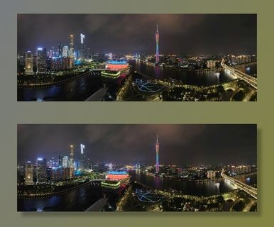 广州塔夜景图片