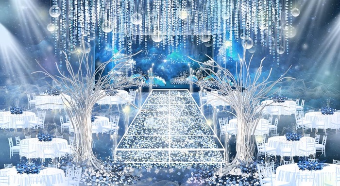 蓝色星空定制婚礼图片