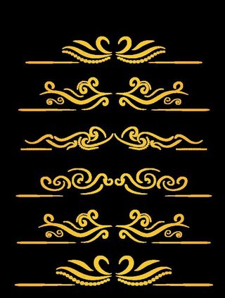 简约欧式花纹边框可商用元素图片