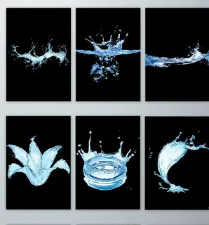 水花 动感水浪 喷溅水花素材图片