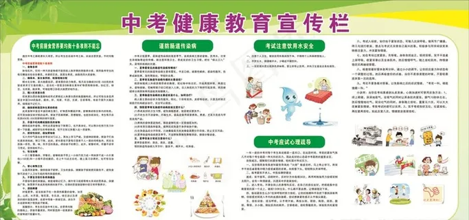 中考教育宣传栏图片