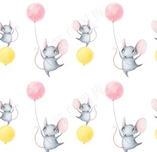手绘卡通老鼠图案图片