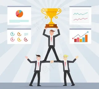 商务团队插画图片