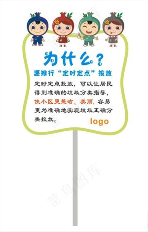 垃圾分类草坪牌1图片