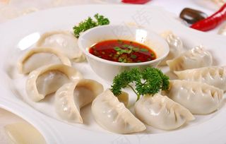 月牙蒸饺图片