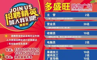 超市招聘广告图片