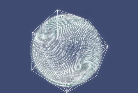 原创AI科技感线条地球月亮月球图片