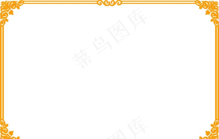黄色花边图片psd模版下载