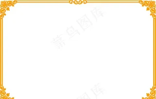 黄色花边图片