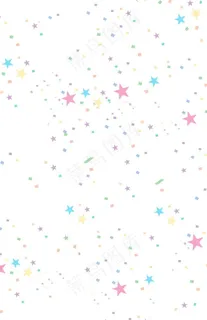 卡通彩色星星背景儿童图片