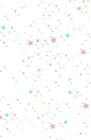 卡通彩色星星背景儿童图片