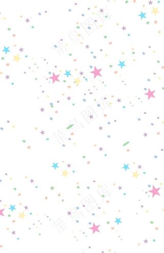 卡通彩色星星背景儿童图片