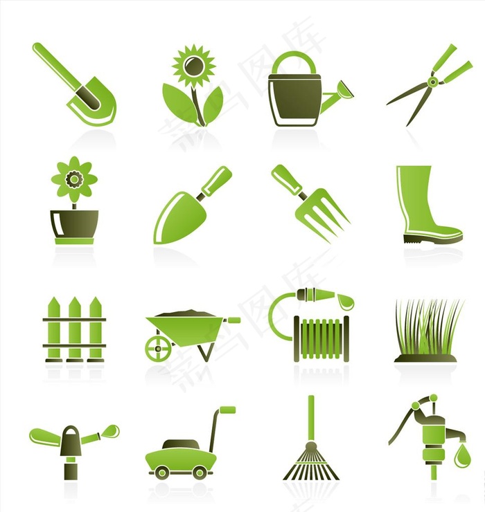 园艺元素图片