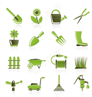 园艺元素图片