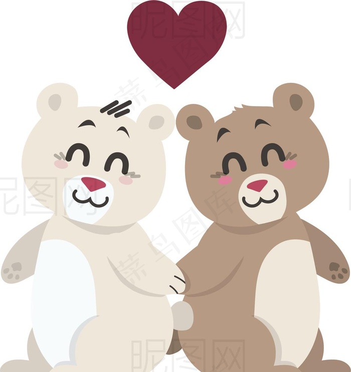 情侣小熊图片