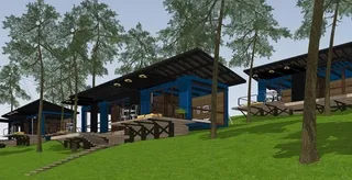 森林度假木屋图片