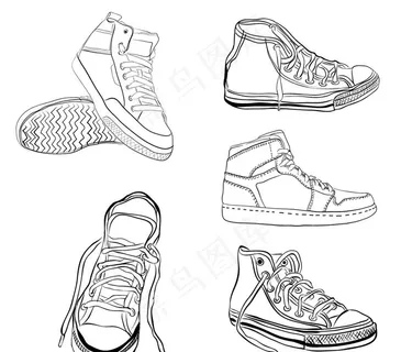 手绘鞋设置图片