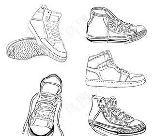 手绘鞋设置图片