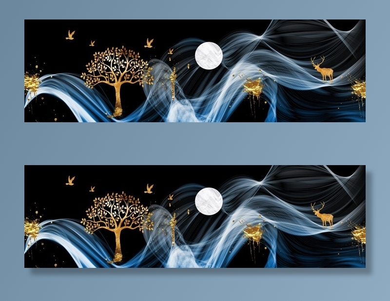 轻奢装饰画图片(8858X2953(DPI:150))psd模版下载
