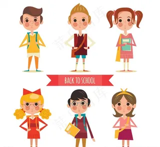 矢量学生图片