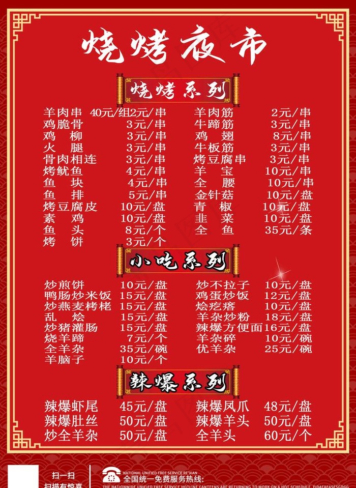 菜单图片psd模版下载
