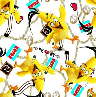 链条 豹纹 设计 大牌 图案图片