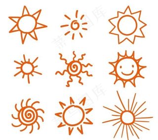 矢量卡通太阳图片