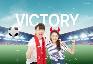 啦啦队加油足球比赛海报图片下载