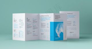 4折页样机 地产折页样机图片