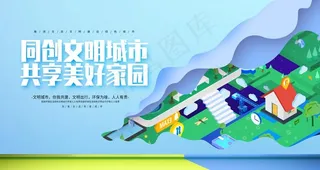 共创文明城市图片