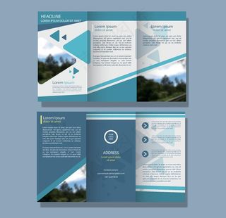 三折页模板图片