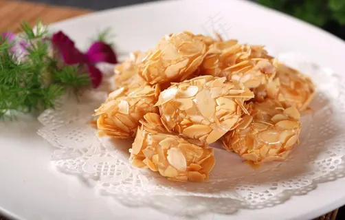 杏仁山药饼图片 杏仁山药饼图片