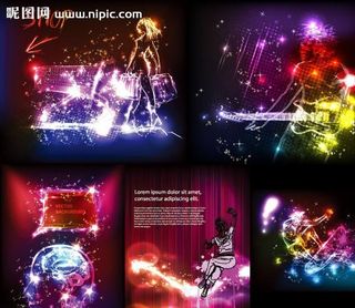 炫彩灯光背景图片