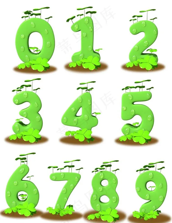 卡通数字图片